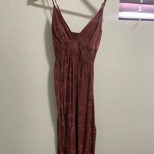 Khush Maxi Triangle Top dress in Red swirl